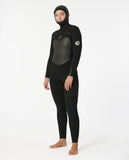Neopren femei Dawn Patrol 6/4 Chest Zip hooded