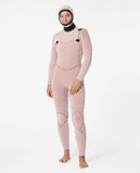 Neopren femei Dawn Patrol 6/4 Chest Zip hooded