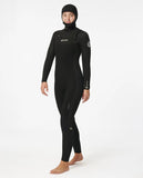 Neopren femei Dawn Patrol 5/4 Chest Zip hooded