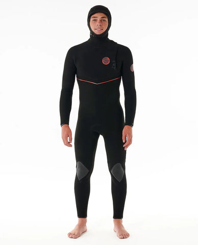 Neopren iarna Rip Curl Flashbomb Fusion 5/4 hooded Zip Free