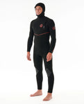 Neopren iarna Rip Curl Flashbomb Fusion 5/4 hooded Zip Free