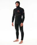 Neopren iarna Rip Curl Flashbomb Fusion 5/4 hooded Zip Free