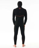 Neopren iarna Rip Curl Flashbomb Fusion 5/4 hooded Zip Free